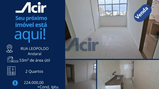 Apartamento com 2 Quartos à venda, 65m² no Andaraí, Rio de Janeiro