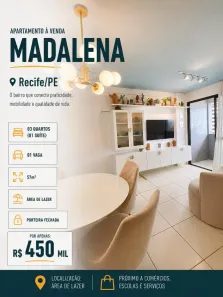 Apartamento com 3 Quartos à venda, 57m² no Madalena, Recife