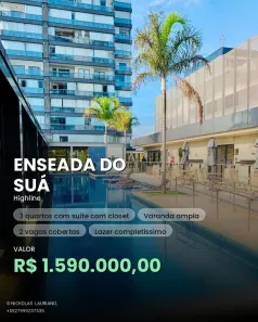 Apartamento com 3 Quartos à venda, 96m² no Enseada do Suá, Vitória