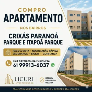 Apartamento com 1 Quarto à venda, 50m² no Riacho Fundo II, Brasília