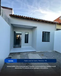 Casa com 3 Quartos à venda, 68m² no Loteamento Recife, Petrolina