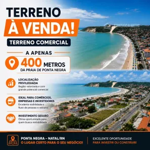 Lote/Terreno à venda, 585m² no Ponta Negra, Natal
