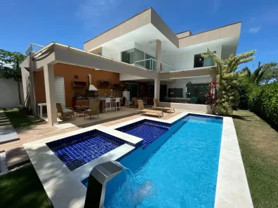 Casa de Condomínio com 5 Quartos à venda, 352m² no Alphaville (Abrantes), Camaçari