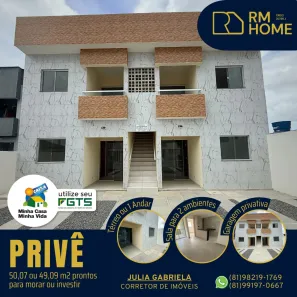 Apartamento com 2 Quartos à venda, 50m² no Jaguaribe, Paulista