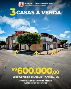 Casa com 1 Quarto à venda, 400m² no José Conrado de Araújo, Aracaju