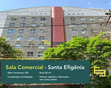 Sala Comercial à venda, 80m² no Santa Efigênia, Belo Horizonte