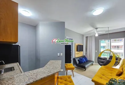 Flat com 1 Quarto para venda ou aluguel, 38m² no Riviera, Bertioga