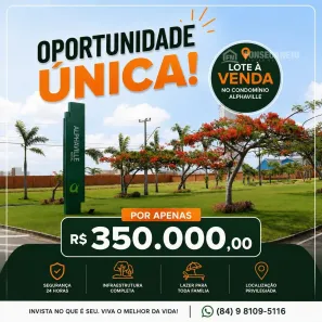 Lote/Terreno à venda, 474m² no Pium (Distrito Litoral), Parnamirim