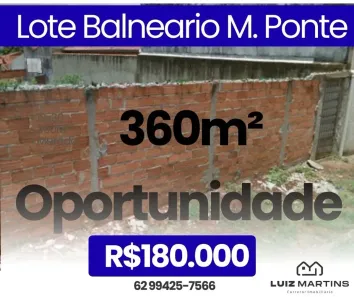 Lote/Terreno à venda, 360m² no Jardim Balneário Meia Ponte, Goiânia