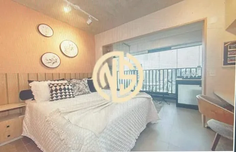 Apartamento com 1 Quarto para alugar, 25m² no Santo Amaro, São Paulo