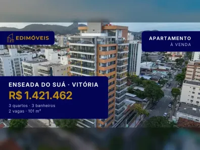 Apartamento com 3 Quartos à venda, 101m² no Enseada do Suá, Vitória