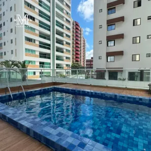 Apartamento com 3 Quartos para alugar, 100m² no Cabo Branco, João Pessoa