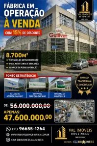 Galpão/Depósito/Armazém à venda, 8700m² no São José, São Caetano do Sul