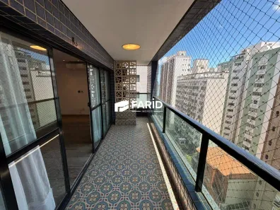 Apartamento com 3 Quartos para alugar, 110m² no Ponta da Praia, Santos