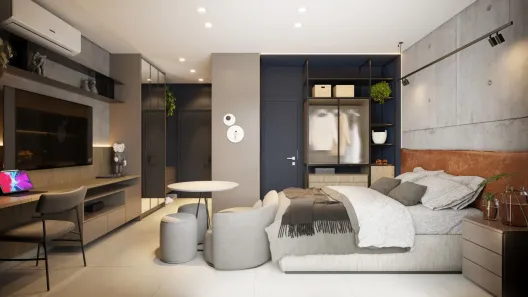 Apartamento com 1 Quarto à venda, 29m² no Bom Jesus, Uberlândia