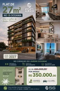 Flat com 1 Quarto à venda, 26m² no Bessa, João Pessoa