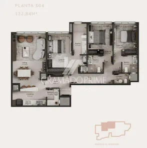 Apartamento com 3 Quartos à venda, 135m² no Centro, Gramado