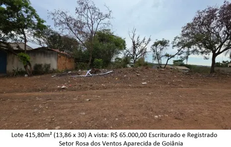 Lote/Terreno à venda, 415m² no Rosa dos Ventos, Aparecida de Goiânia