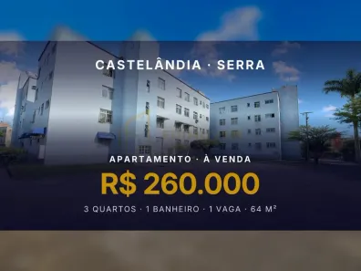 Apartamento com 3 Quartos à venda, 64m² no Castelândia, Serra