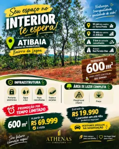 Lote/Terreno à venda, 600m² no Jardim Brasil, Atibaia