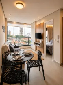 Apartamento com 1 Quarto para alugar, 28m² no Carandiru, São Paulo