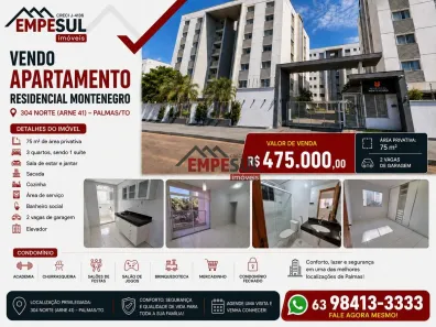 Apartamento com 3 Quartos à venda, 75m² no Plano Diretor Norte, Palmas