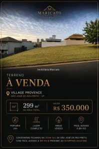 Lote/Terreno à venda, 299m² no Village Provence, São José do Rio Preto