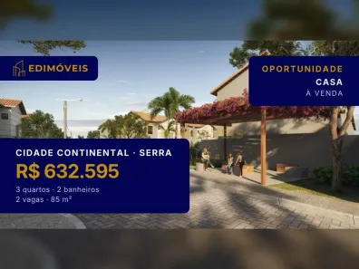 Casa com 3 Quartos à venda, 85m² no Cidade Continental, Serra