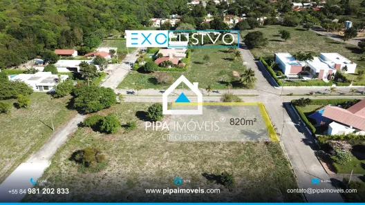 Lote/Terreno à venda, 820m² no Pipa, Tibau do Sul