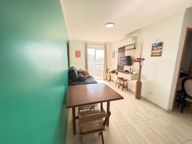 Apartamento com 1 Quarto para alugar, 46m² no Mirim, Praia Grande