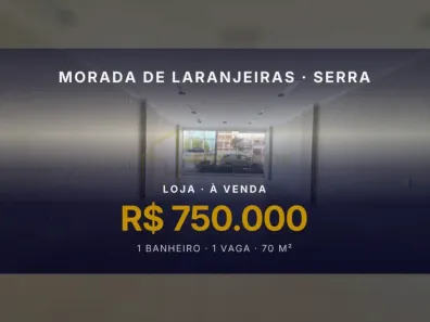Ponto Comercial à venda, 70m² no Morada de Laranjeiras, Serra