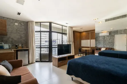 Apartamento com 1 Quarto para alugar, 45m² no Jardim Europa, São Paulo