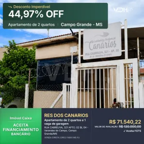 Apartamento com 2 Quartos à venda, 42m² no Varandas do Campo, Campo Grande