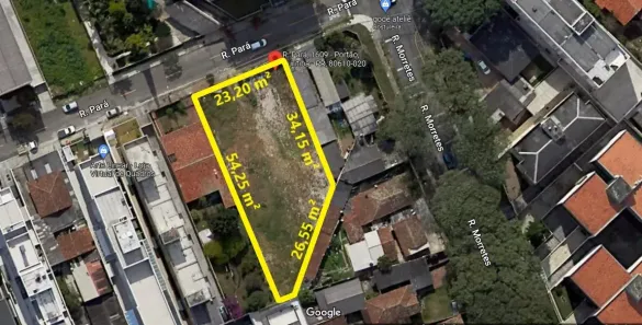 Lote/Terreno à venda, 1050m² no Água Verde, Curitiba
