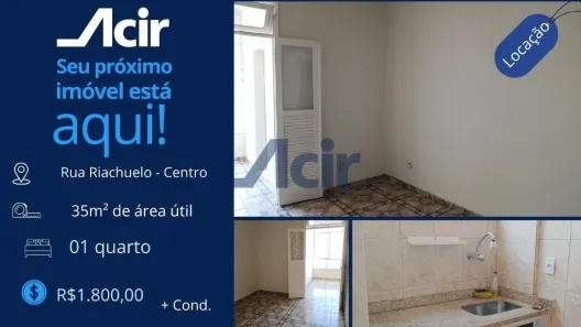 Apartamento com 1 Quarto para alugar, 34m² no Centro, Rio de Janeiro