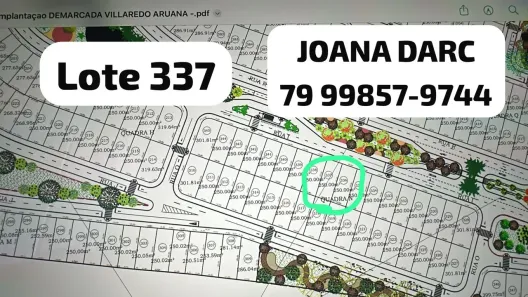 Lote/Terreno à venda, 250m² no Robalo, Aracaju
