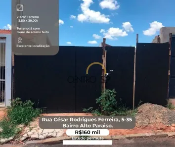 Lote/Terreno à venda, 214m² no Jardim de Allah, Bauru