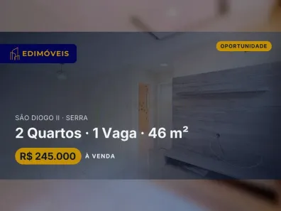 Apartamento com 2 Quartos à venda, 46m² no São Diogo II, Serra