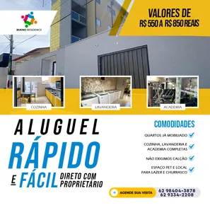 Kitnet com 1 Quarto para alugar, 30m² no Setor Sol Nascente, Goiânia