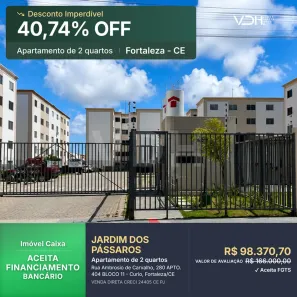 Apartamento com 2 Quartos à venda, 44m² no Curió, Fortaleza