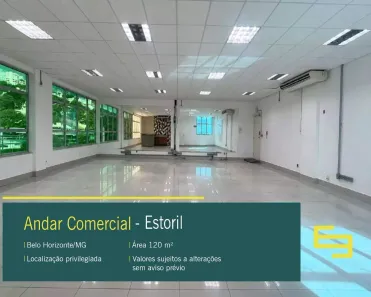 Sala Comercial para alugar, 120m² no Estoril, Belo Horizonte