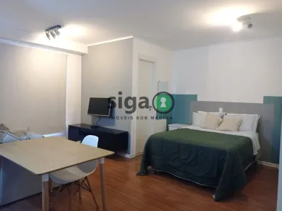 Apartamento com 1 Quarto para alugar, 32m² no Cidade Monções, São Paulo