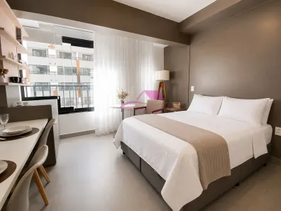 Apartamento com 1 Quarto para alugar, 23m² no Vila Cordeiro, São Paulo