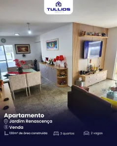 Apartamento com 3 Quartos à venda, 130m² no Renascença, São Luís