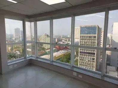 Sala Comercial para alugar, 104m² no Vila Mathias, Santos