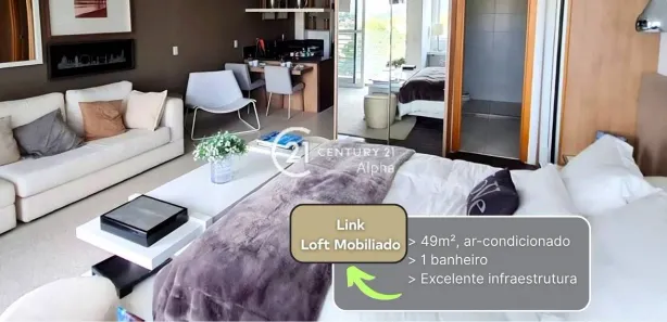 Flat com 1 Quarto para alugar, 49m² no Tamboré, Santana de Parnaíba