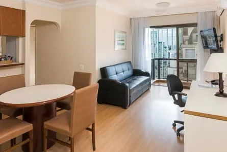 Flat com 1 Quarto para alugar, 45m² no Cerqueira César, São Paulo