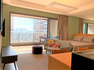 Apartamento com 1 Quarto para venda ou aluguel, 45m² no Brooklin Paulista, São Paulo