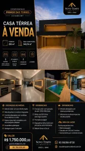 Casa de Condomínio com 3 Quartos à venda, 141m² no Condomínio Primor das Torres, Cuiabá