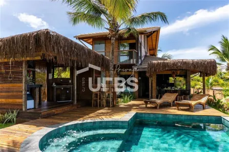 Casa de Condomínio com 4 Quartos à venda, 387m² no Praia Três Coqueiros, Maraú